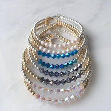 Load image into Gallery viewer, &quot;Swarovski Crystal&quot; Beaded Bracelet- Our Whole Heart