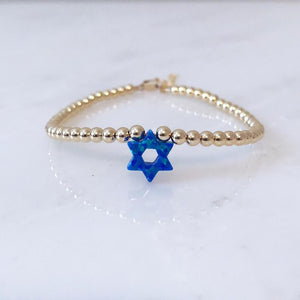 Opal "Star of David" Beaded Bracelet - Our Whole Heart