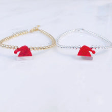 Load image into Gallery viewer, &quot;Santa Hat&quot; Beaded Bracelet- Our Whole Heart