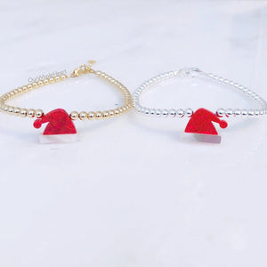 "Santa Hat" Beaded Bracelet- Our Whole Heart
