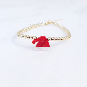 "Santa Hat" Beaded Bracelet- Our Whole Heart