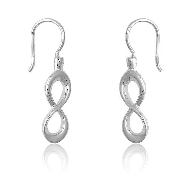 Sterling Silver Infinity Drop Earring