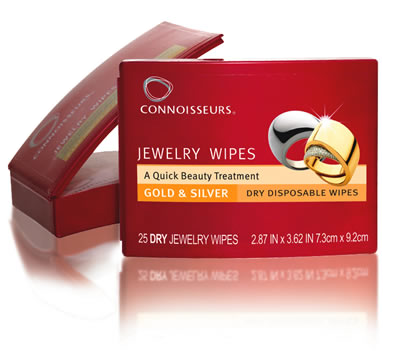 CONNOISSEURS Gold and Silver Dry Disposable Jewelry Cleaning Wipes