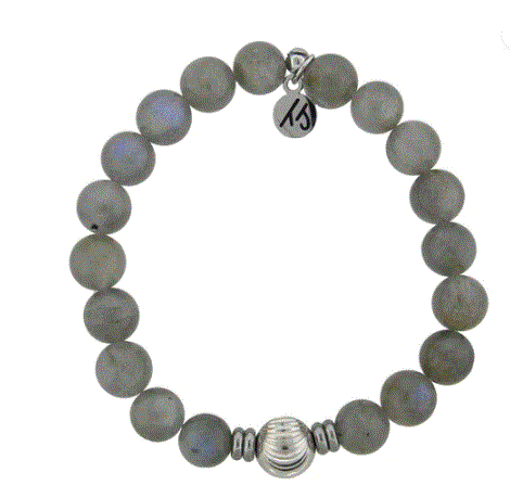 Labradorite and Silver Ball Journey Wave TJazelle Bracelet