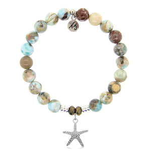 Starfish Silver Charm Bracelet - TJazelle
