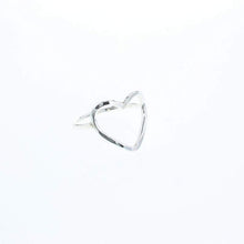 Load image into Gallery viewer, Lotus Love Open Heart Ring - Sterling Silver