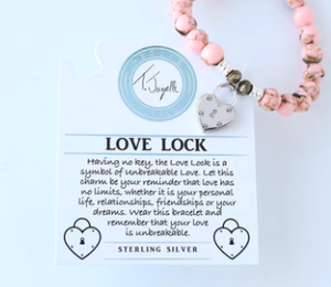 Heart Love Lock Charm Bracelet - TJazelle