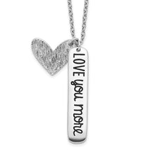 Load image into Gallery viewer, LOVE YOU MORE Necklace - Sterling Silver