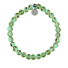 Load image into Gallery viewer, Lucky Green Opalescent Stacker - TJazelle HELP Collection