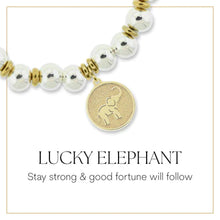 Load image into Gallery viewer, Lucky Elephant Gold Charm Bracelet - TJazelle