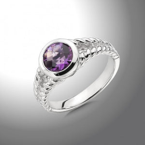Colore SG Sterling Silver & Amethyst Ring