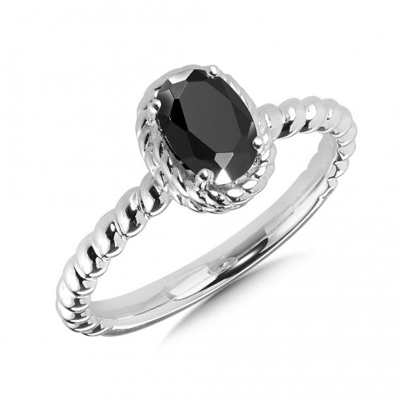Colore SG Onyx Ring in Sterling Silver