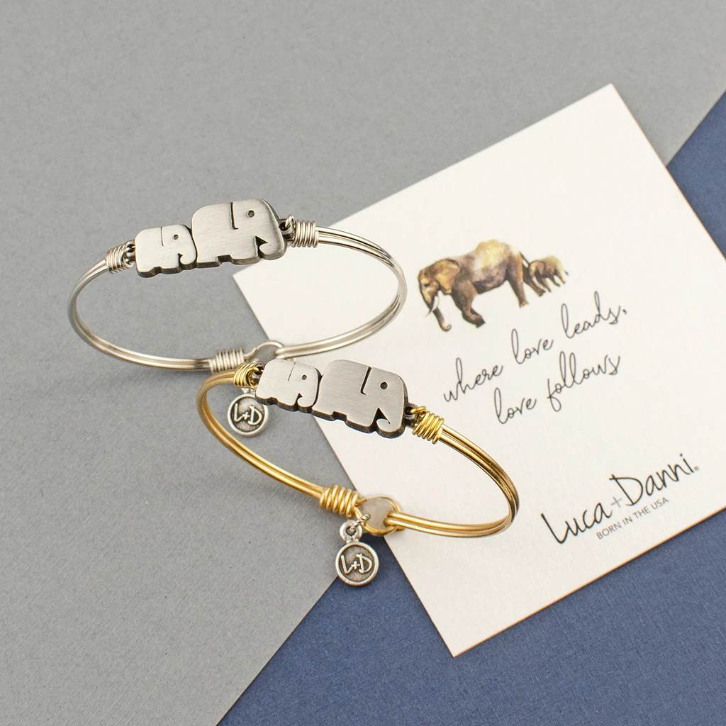 Elephant hot sale bangle bracelet