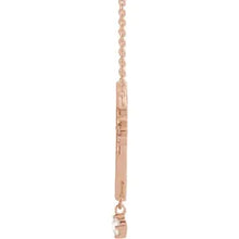 Load image into Gallery viewer, Miraculous Mary &amp; Diamond Necklace - 14K Rose Gold