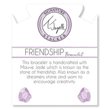 Load image into Gallery viewer, &quot;Friendship&quot; Faceted Mauve Jade Stacker - TJazelle