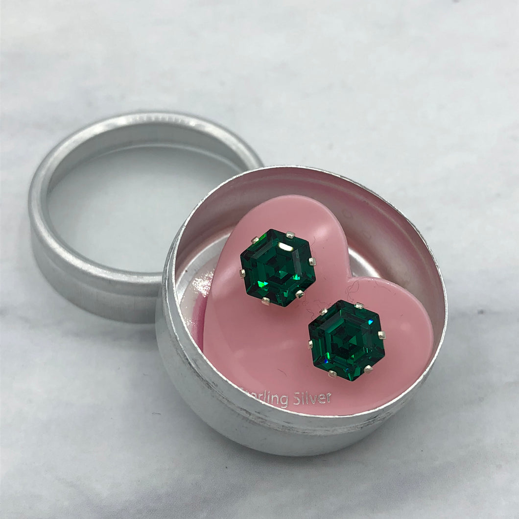 Emerald Mini Hexagon Bling