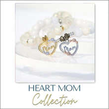 Load image into Gallery viewer, Mom Heart Charm Silver Bracelet- TJazelle