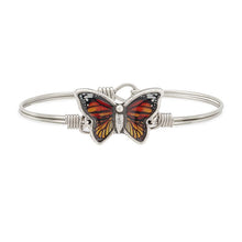 Load image into Gallery viewer, Monarch Butterfly Bangle Bracelet - Luca and Danni