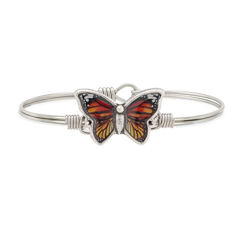 Monarch Butterfly Bangle Bracelet - Luca and Danni
