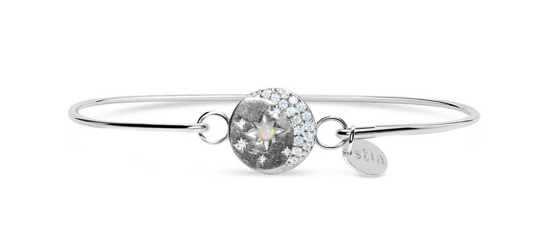 Pavé Celestial Moon Bangle