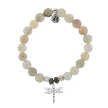 Load image into Gallery viewer, Dragonfly Silver Charm Bracelet - TJazelle