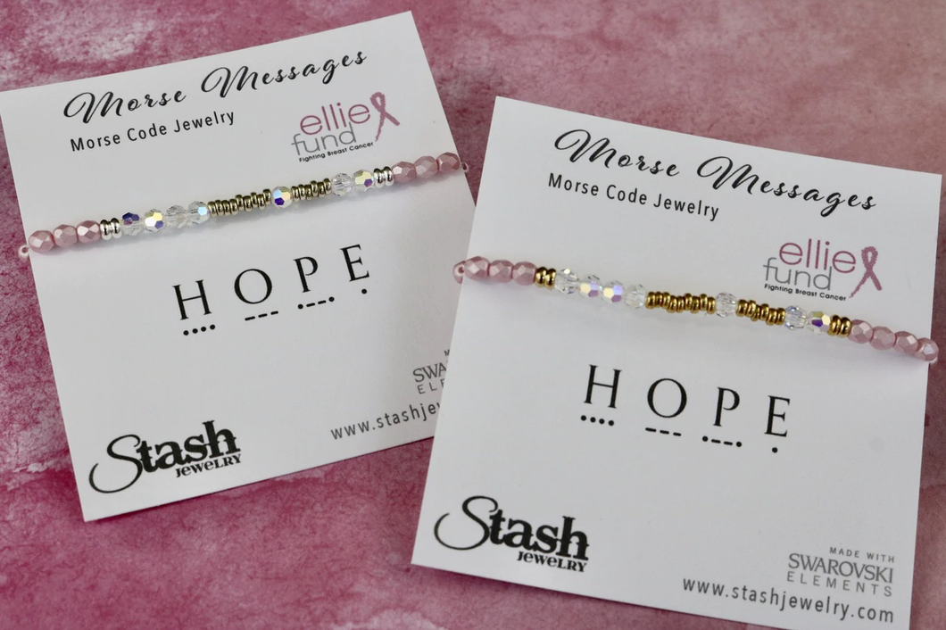Morse Messages Charity Bracelet - Hope - Ellie Fund