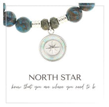 Load image into Gallery viewer, North Star Silver Charm Bracelet - TJazelle