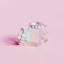 Load image into Gallery viewer, Opal Huggie Hoops-Chloe &amp; Lois