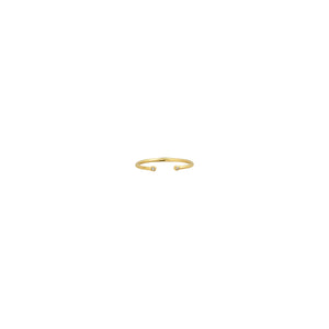 Diamond Open Ring - 14K Yellow Gold