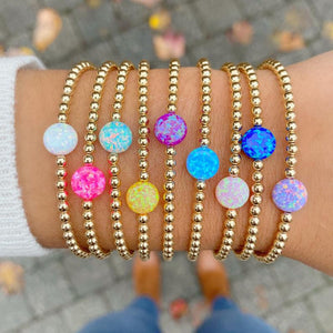 "Round Puff" Bracelet- Our Whole Heart