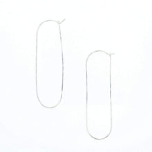 Load image into Gallery viewer, Lotus Oval Hoop Earrings