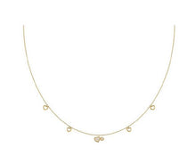 Load image into Gallery viewer, Pave Heart Drop Necklace - 14K Yellow Gold