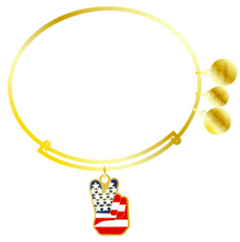 Load image into Gallery viewer, Peace Flag Bangle Bracelet - Alex and Ani
