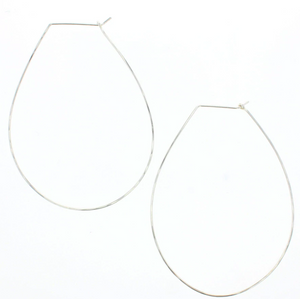 Pear Hoop Earrings