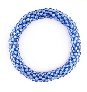 Periwinkle Mega Bead - Stretchy Bracelet