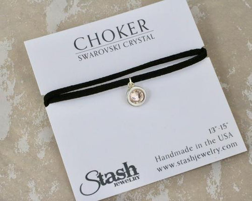 Petite Suede Black Choker