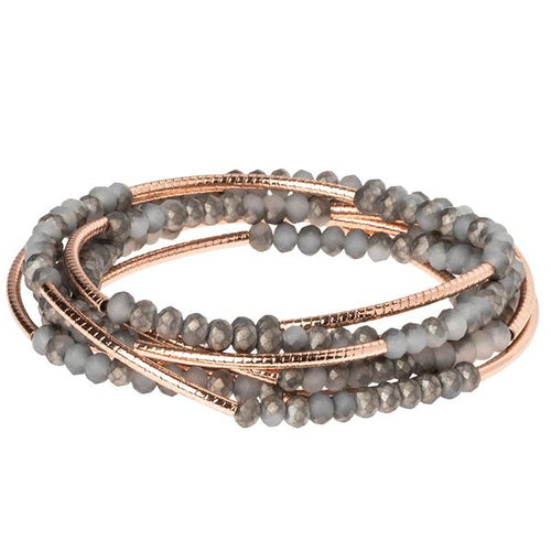 Scout Wrap : pewter/rose gold