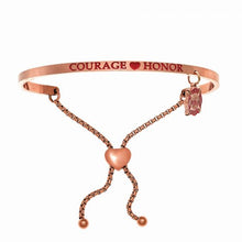 Load image into Gallery viewer, Courage Honor Firefighter Bangle Bracelet