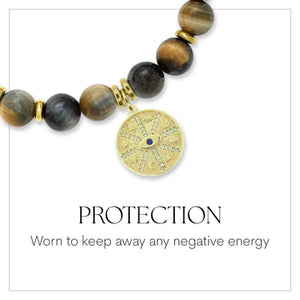 Protection Eye Gold Charm Bracelet - TJazelle