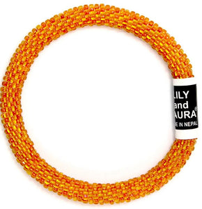 Pumpkin Orange Roll On Bracelet