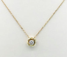 Load image into Gallery viewer, Endless Love Knot Diamond Necklace - 14K Gold