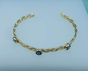 Lucky Evil Eye Cuff Bracelet