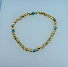 Load image into Gallery viewer, Evil Eye Beaded Stretch Bracelet