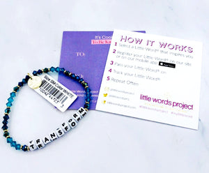 "Transform" Little Words Project Bracelet