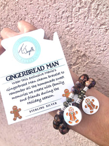 Enamel Gingerbread Man Charm Bracelet - Marie's Exclusive TJazelle