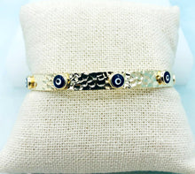 Load image into Gallery viewer, Evil Eye Cuff Bracelet