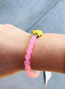 Pink Lemonade Sea Turtle Bracelet