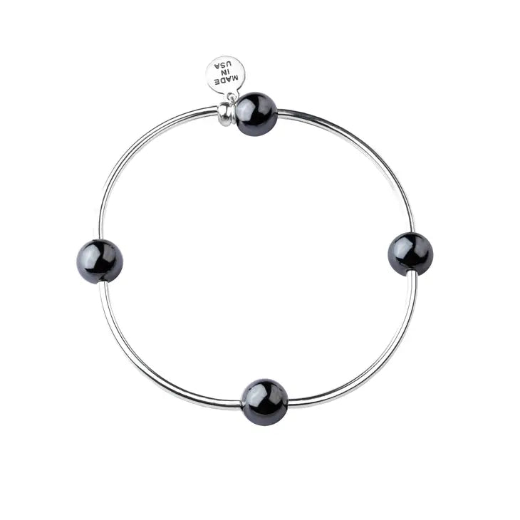 Hematite COVID-19 Relief Bracelet