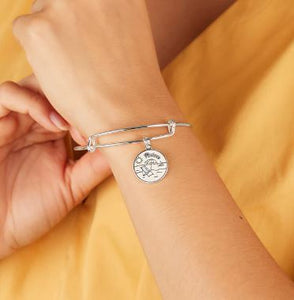 'Happy Retirement' Charm Bangle