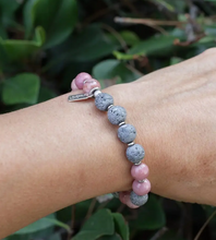 Load image into Gallery viewer, &quot;Self Love&quot; Rhodochrosite Essential Oil Bracelet